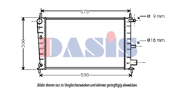 AKS DASIS Radiators, Motora dzesēšanas sistēma 090640N